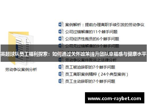 英超球队员工福利探索:如何通过关怀政策提升团队幸福感与健康水平 英超球队员工福利探索:如何通过关怀政策提升团队幸福感与健康水平